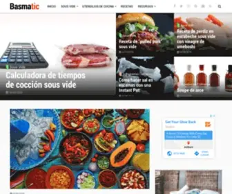 Basmatic.com(Cocina online) Screenshot