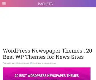Basnetg.com(News Magazine Blogger Templates & WordPress Themes) Screenshot