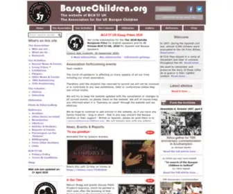 Basquechildren.org(BCA'37 UK) Screenshot