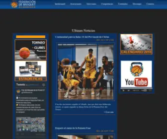 Basquetbuenosaires.com.ar(Federacion Provincial Basquet Soluciones) Screenshot