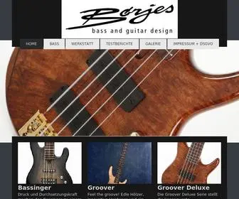 Bass-Guitars.de(BOERJES Bass) Screenshot