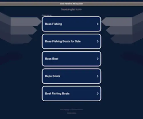 Bassangler.com(bassangler) Screenshot