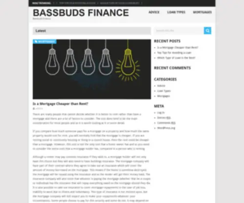 Bassbudsblog.co.uk(Bassbuds Finance) Screenshot