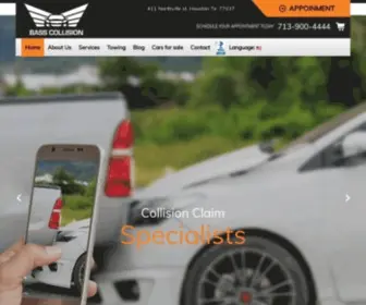 Basscollision.net(Auto Body Repair Shop near the Houston Area) Screenshot