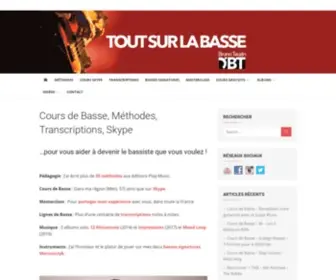 Bassebruno.com(Cours de Basse Gratuits en Vidéo et Tablature pour Tous Niveaux (débutant à avancé)) Screenshot