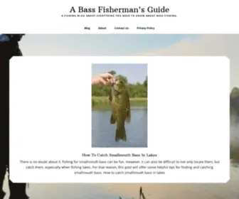 Bassfishermansguide.com(A Bass Fisherman's Guide) Screenshot