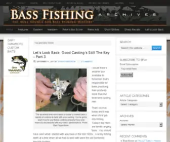 Bassfishingarchives.com(Project Sports Inc) Screenshot