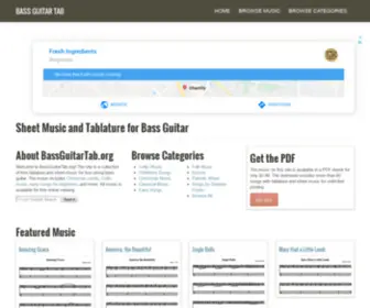 Bassguitartab.org(Free Bass Guitar Tab) Screenshot