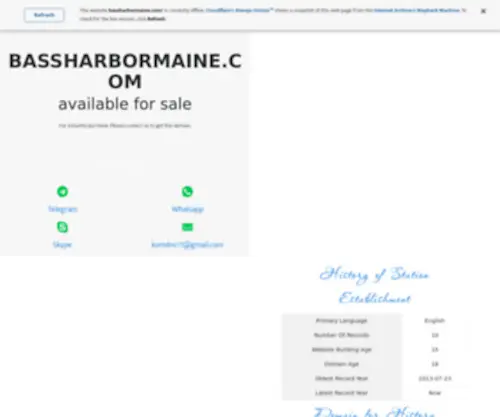 Bassharbormaine.com(Contact Support) Screenshot