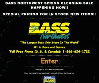 Bassnw.com(Bass Northwest "The Largest Bass Only Store In The World) Screenshot