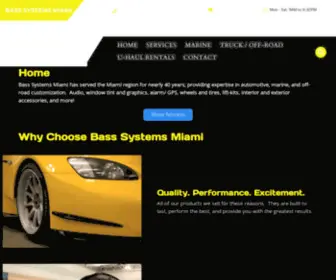 Basssystemsmiami.com(Bass Systems Miami) Screenshot