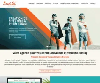 Bastacommunication.ca(Agence de communication/marketing et Web) Screenshot