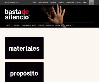 Bastadesilencio.org(Basta de Silencio) Screenshot