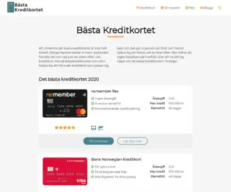 Bastakreditkortet.com(Bästa Kreditkortet) Screenshot