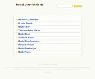 Bastel-Verzeichnis.de(AdServer-Technologie für Werbeageturen) Screenshot