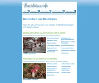 Bastelideen.info(Basteln Bastelanleitungen Bastelvorlagen) Screenshot