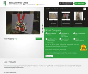 Basujutex.com(Basu Jutex Private Limited) Screenshot