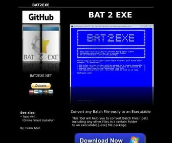Bat2Exe.net(BAT 2 EXE) Screenshot