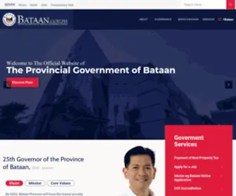 Bataan.gov.ph(The Official Website of the Provincial Government of Bataan) Screenshot
