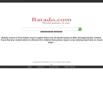 Batado.com(Batado is Upcoming First Indian Search Engine) Screenshot