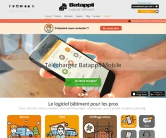 Batappli.fr(Logiciel devis facture chantier pour les pros du bâtiment) Screenshot