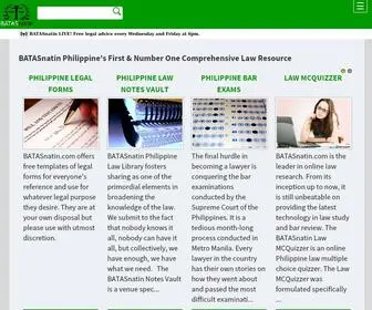 Batasnatin.com(The Philippines Most Comprehensive Law Library) Screenshot