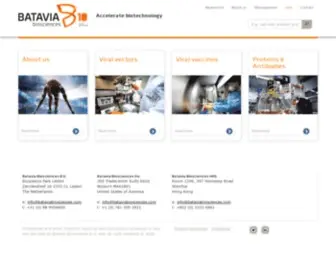 Bataviabiosciences.com(Batavia Biosciences) Screenshot