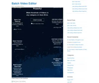 Batchvideoeditor.com(Batchvideoeditor) Screenshot