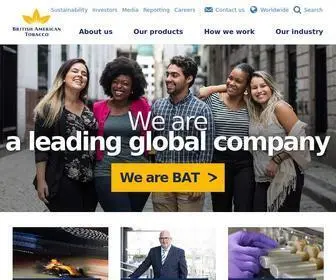 Bat.com(The home of British American Tobacco (BAT)) Screenshot
