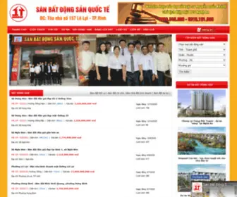 Batdongsannghean.com.vn(Sàn giao dịch Bất động sản Quốc tế; Tòa nhà 157 đường Lê Lợi) Screenshot