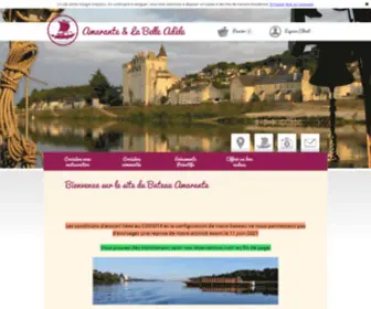 Bateauamarante.com(Bienvenue sur le site du Bateau Amarante) Screenshot