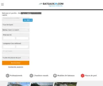 Bateaux24.com(14423 annonces de bateaux d'occasion et neufs) Screenshot
