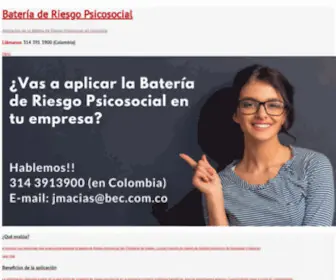 Bateriariesgopsicosocial.com(Bateria de Riesgo Psicosocial) Screenshot