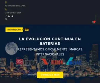 Baterias.com.ar(Somos Representantes Oficiales VZH Van Zandweghe Hnos Baterias) Screenshot