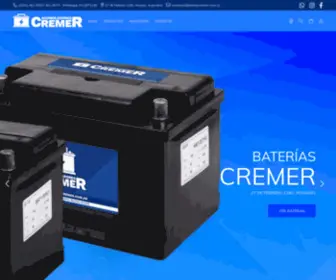 Bateriascremer.com(Baterias Cremer) Screenshot