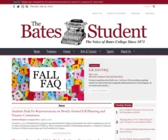 Batesstudent.com(The Voice of Bates College Since 1873) Screenshot