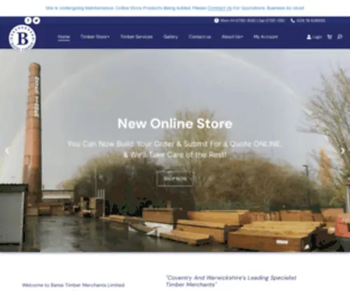 Batestimber.co.uk(Bates Timber Merchants Ltd) Screenshot