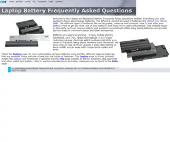 Batfaq.com(Laptop Battery FAQ) Screenshot