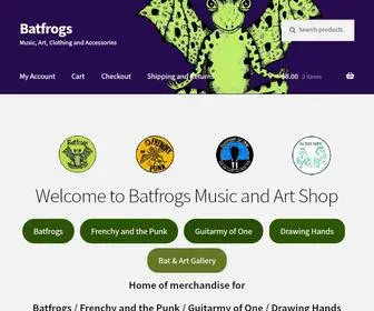 Batfrogs.com(Music, Art, Clothing and Accessories) Screenshot