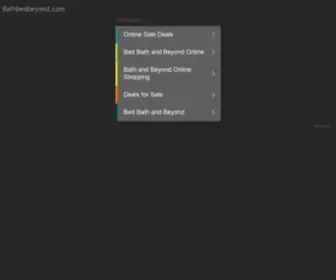 Bathbedbeyond.com(De beste bron van informatie over bathbedbeyond) Screenshot