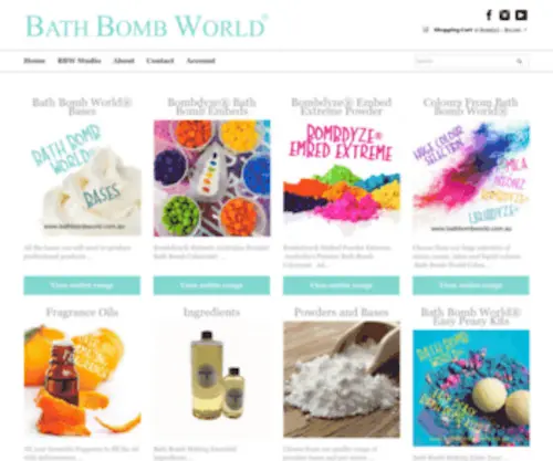 Bathbombworld.com.au(Bath bomb world) Screenshot