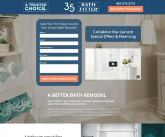 Bathfittermn.com(Bath Fitter) Screenshot