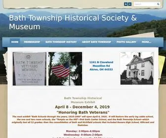 Bathhistoricalsociety.org(Bath Township Historical Society & Museum) Screenshot