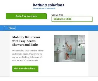 Bathingsolutions.co.uk(Mobility & Accessible Bathrooms) Screenshot