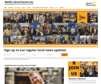 Bathlibdems.org.uk(Bath and NE Somerset Lib Dems) Screenshot