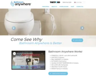 Bathroomanywhere.com(Residential Wastewater Transfer System) Screenshot