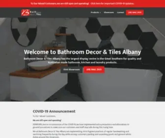 Bathroomdecoralbany.com.au(Bathroom Decor & Tiles Albany) Screenshot