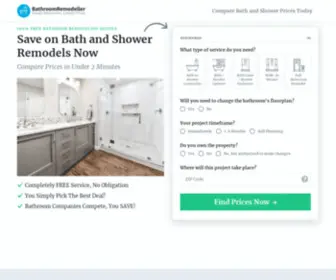 Bathroomremodeller.com(Save on Bath and Shower Remodeling) Screenshot