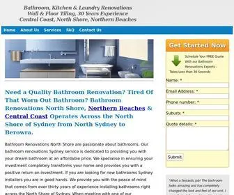 Bathroomrenovationsnorthshore.com.au(Bathroom Renovations North Shore) Screenshot