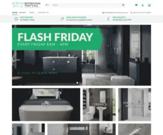 Bathroomsthatsall.co.uk(Big Name Bathroom Brands At Incredible Prices) Screenshot